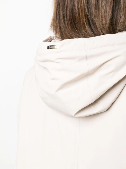 drawstring hooded jacket